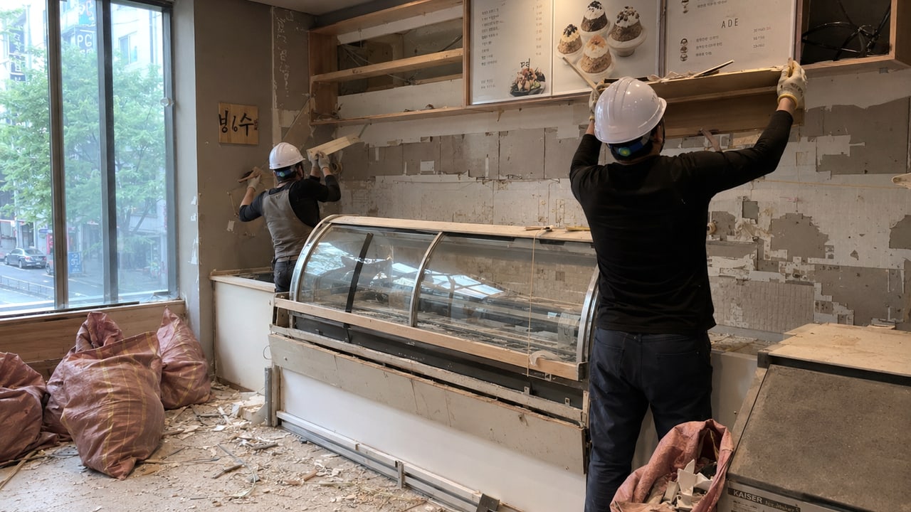 안동 철거·원상복구 세부 확인 사진